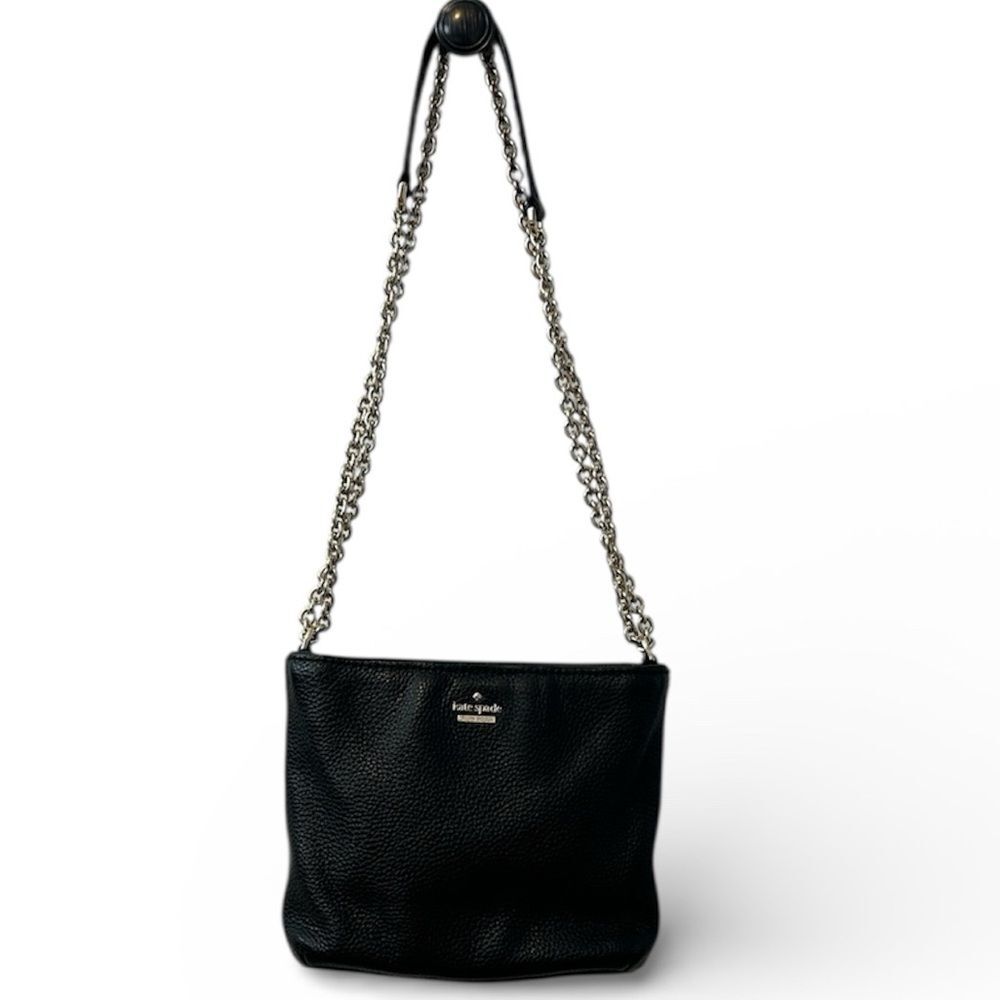 Kate Spade Small Black Pebbled Leather Crossbody Purse